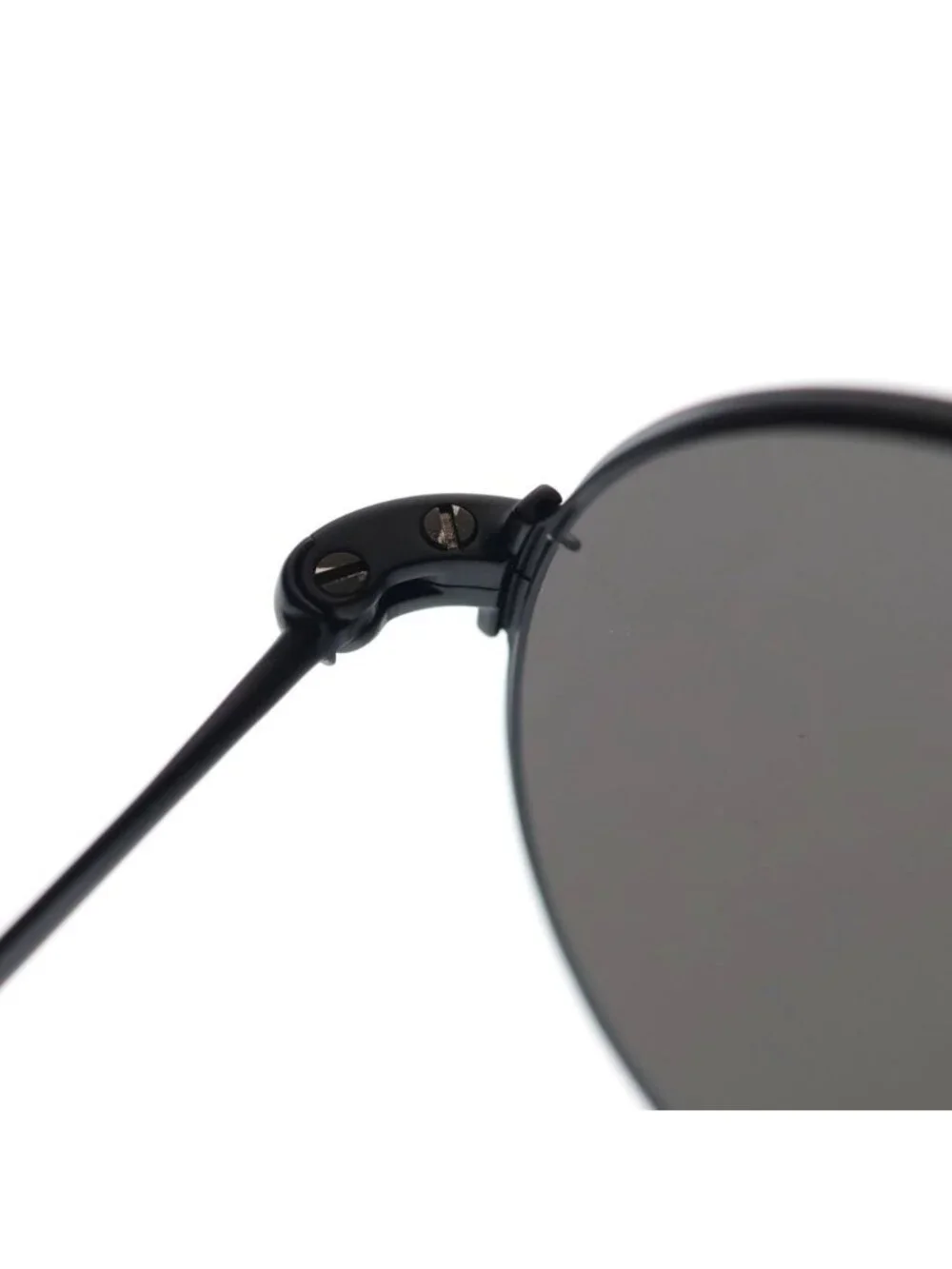 Balenciaga Metal Rim Lens Over Frame Logo Sunglasses Eyewear Black
